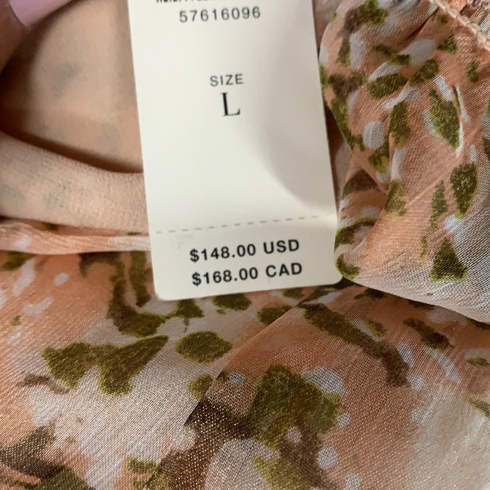 Anthropologie current air midi dress NWT lg floral - Picture 4 of 4